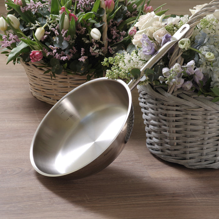 Frying pan 28x6.5 cm Without Glass Lid (INOX304) Stainless Steel