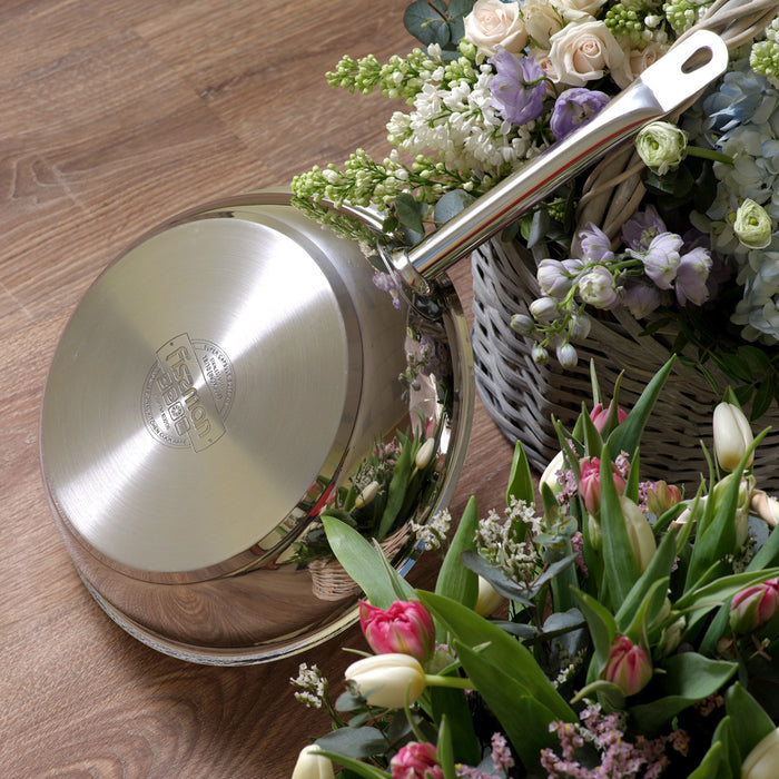 Frying pan 28x6.5 cm Without Glass Lid (INOX304) Stainless Steel