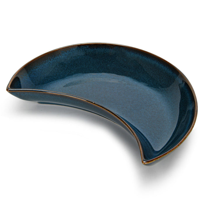 Moon Shape Plate 23cm Ciel Series Ceramic