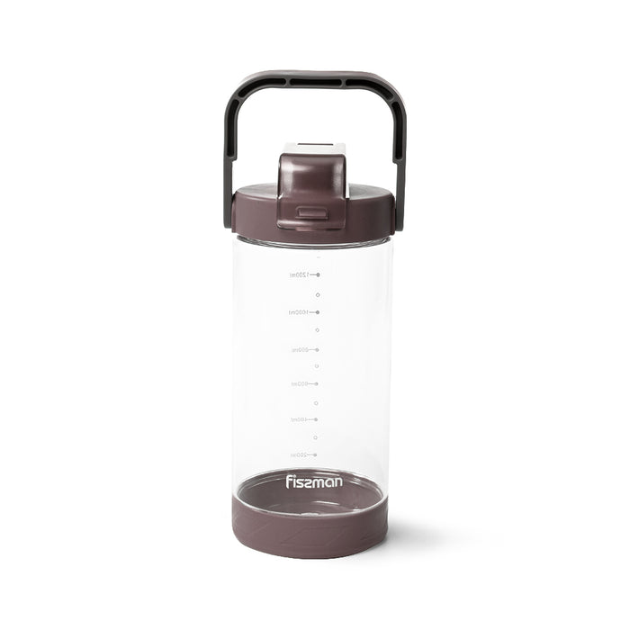 Water Bottle Plastic 1400ml Brown