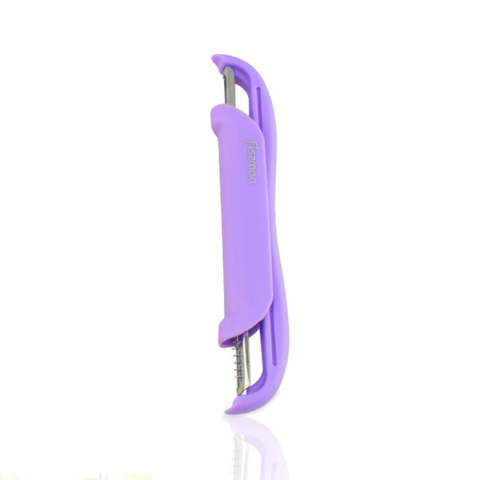 Stainless Steel P-peeler with 2 Blades Purple
