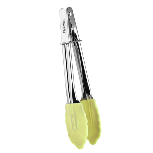 Tongs 17 cm (stainless steel silicone) Yellow