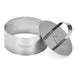 Dessert ring with pusher 10x4.5 cm round (stainless steel)