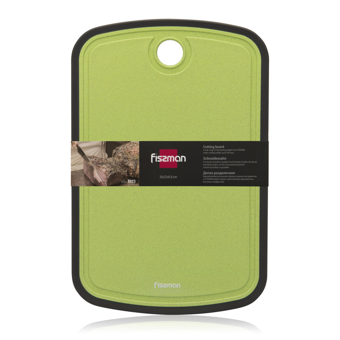 Cutting Board 35cm, Plastic Reversible with Juice Groove And Dishwasher Safe