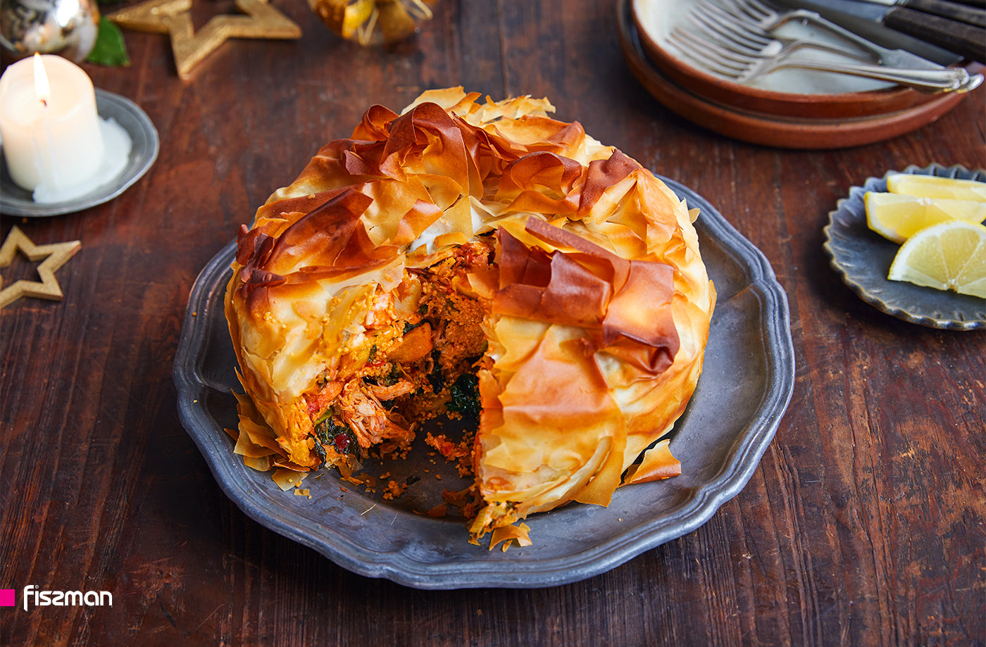 Moroccan-spiced turkey pie recipe