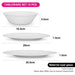 12-Piece Tableware Set Felizia Opal Glass (4 x Plate 20cm, 4 x Plate 25.5cm, 4 x Bowl 16.5cm )