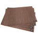 4-Piece Placemats Brown 45cm