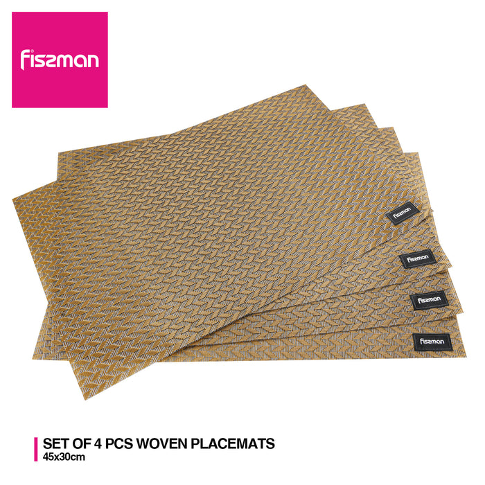 4-Piece Woven Placemat PVC 45cm