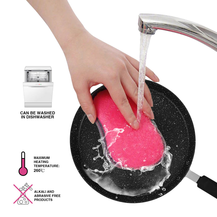 Crepe Pan Jet Black 24cm Aluminium With Non-Stick Coating