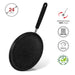 Crepe Pan Jet Black 24cm Aluminium With Non-Stick Coating
