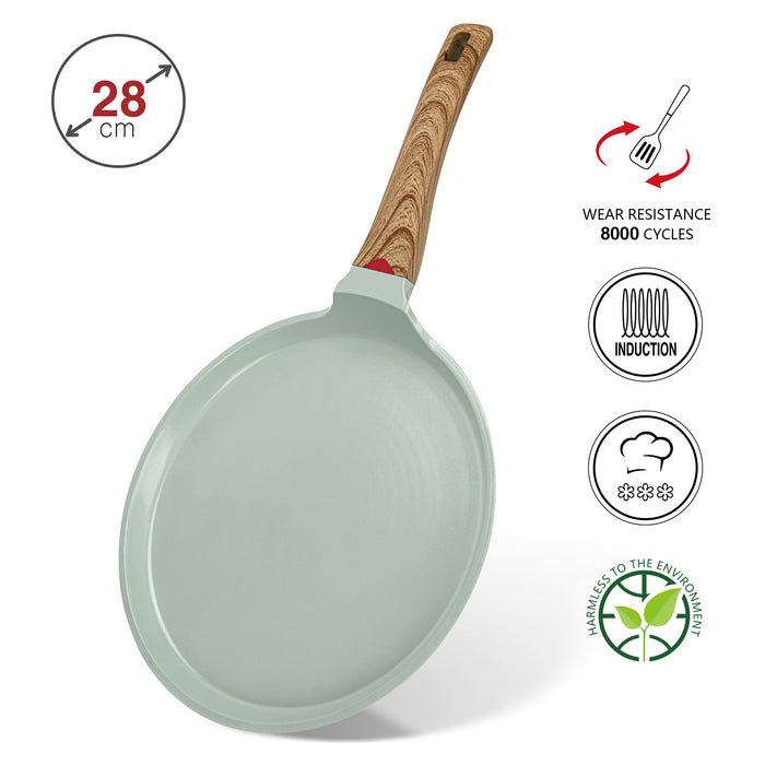 Crepe Pan Cameo 28cm Series Cast Aluminium With Non-Stick Coating