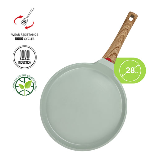 Crepe Pan Cameo 28cm Series Cast Aluminium With Non-Stick Coating