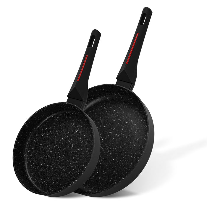 2-Piece Frying Pans Marbella 20x4.5cm And 26x5.5cm (Aluminium With Non-Stick Coating)