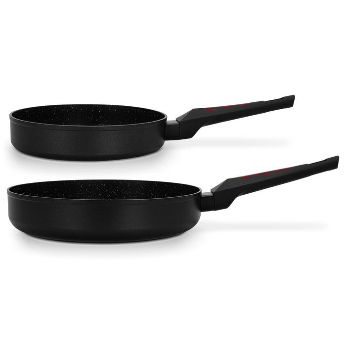 2-Piece Frying Pans Marbella 20x4.5cm And 26x5.5cm (Aluminium With Non-Stick Coating)