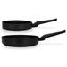 2-Piece Frying Pans Marbella 20x4.5cm And 26x5.5cm (Aluminium With Non-Stick Coating)
