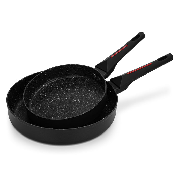 2-Piece Frying Pans Marbella 20x4.5cm And 26x5.5cm (Aluminium With Non-Stick Coating)