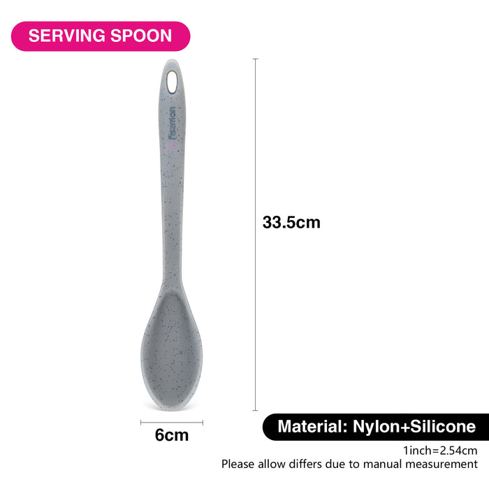 Serving Spoon Mauris Grey 33.5cm (Nylon + Silicone)