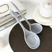 Slotted Spoon Mauris Grey 34cm (Nylon + Silicone)