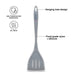 Kitchen Turner Mauris Grey 33cm (Nylon + Silicone)