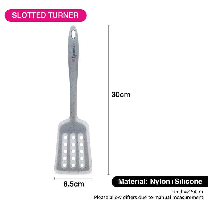 Slotted Turner Mauris Grey 30cm (Nylon + Silicone)