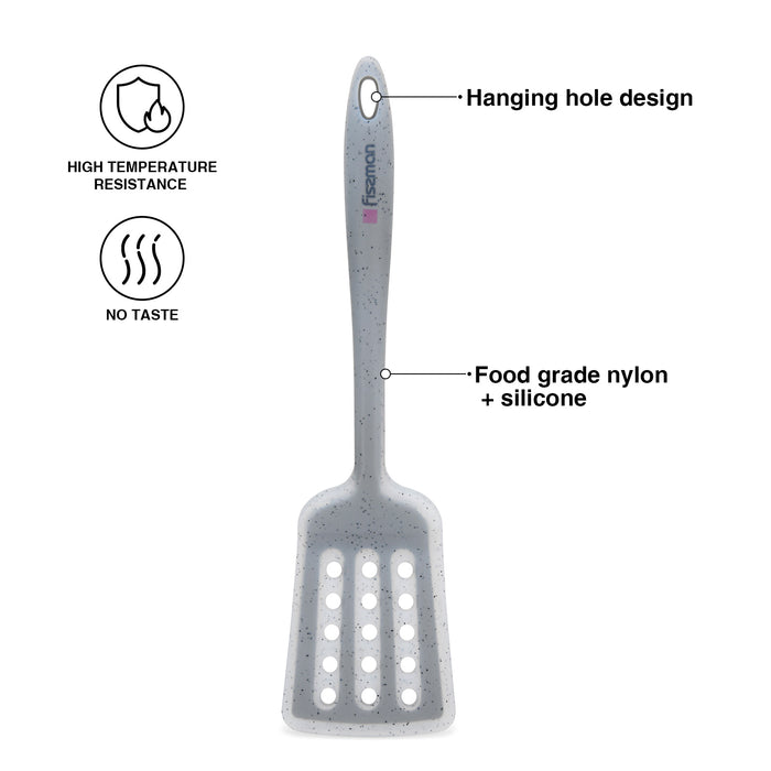 Slotted Turner Mauris Grey 30cm (Nylon + Silicone)