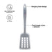 Slotted Turner Mauris Grey 30cm (Nylon + Silicone)