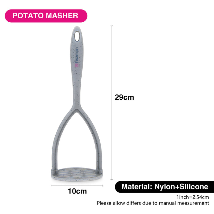 Potato Masher Mauris Grey 29cm (Nylon + Silicone)