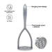 Potato Masher Mauris Grey 29cm (Nylon + Silicone)