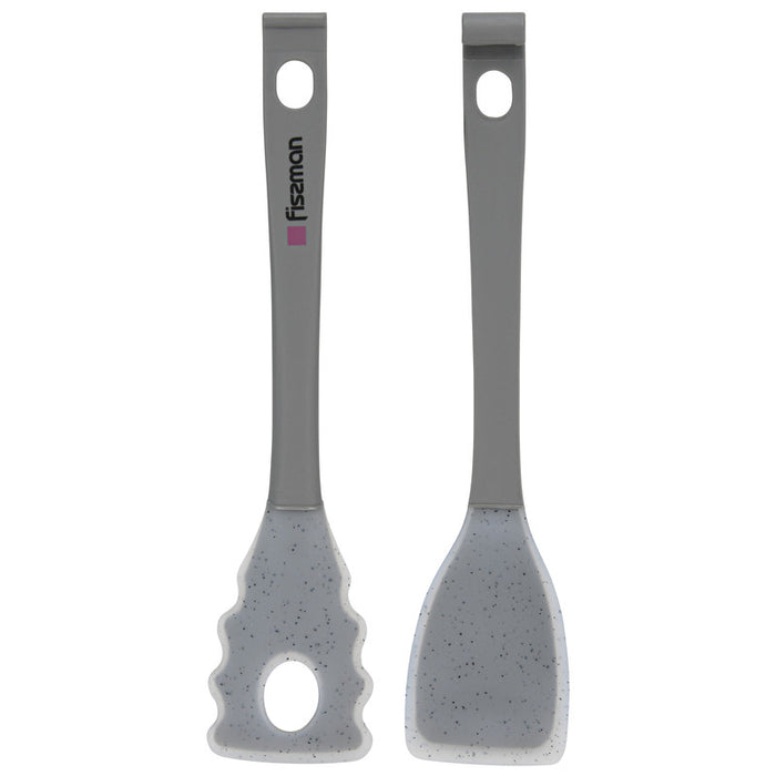 2in1 Multi-Purpose Tongs Mauris Grey 28cm (Nylon + Silicone)