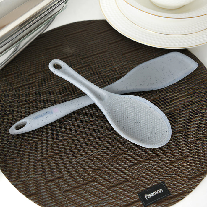 Rice Spoon Mauris Grey 21cm (Nylon + Silicone)