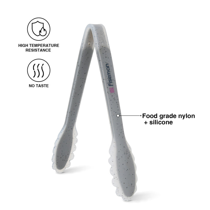 Tongs Mauris Grey 23cm (Nylon + Silicone + Stainless Steel)