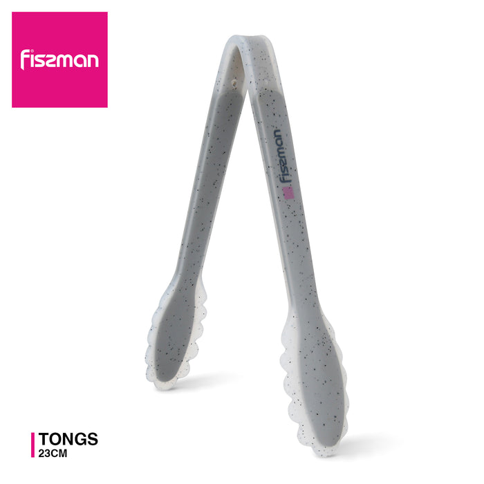 Tongs Mauris Grey 23cm (Nylon + Silicone + Stainless Steel)