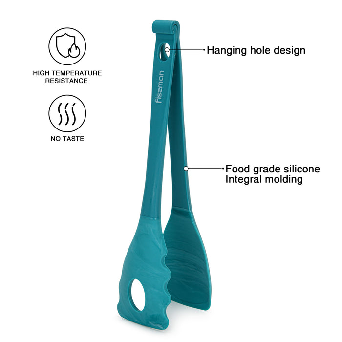 2in1 Tong with Nylon And Silicone 28cm LUCRETIA