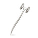 Meat Tenderizer 20.5cm, Zinc Alloy Stainless Steel Meat Hammer Lily Series