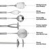 6-Piece Cooking Utensil Tools Set 16x43cm Stainless Steel Zonda Series