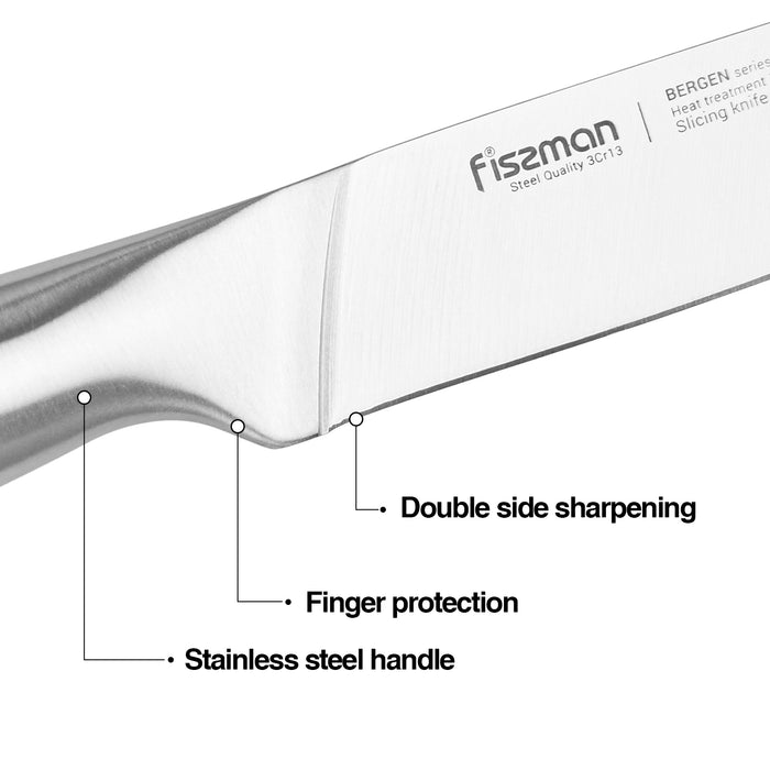 Fissman 6.5" Slicing Knife BERGEN with Hollow Handle (3Cr13 steel)