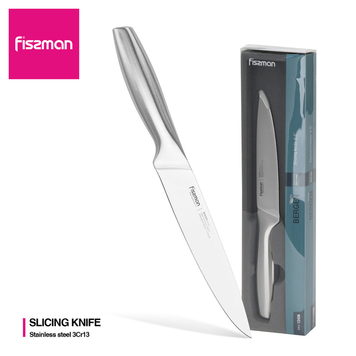 Fissman 6.5" Slicing Knife BERGEN with Hollow Handle (3Cr13 steel)