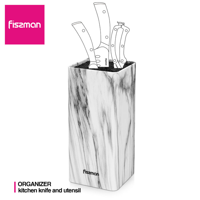 Knife Block with Removable Bristles 22cm