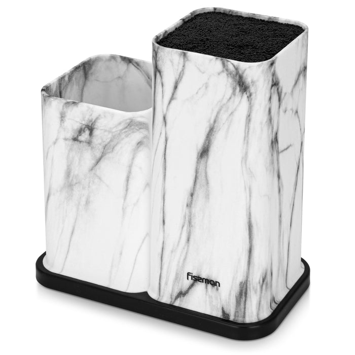 Kitchen Knife And Utensil Organizer 11cm, Marble (Plastic)