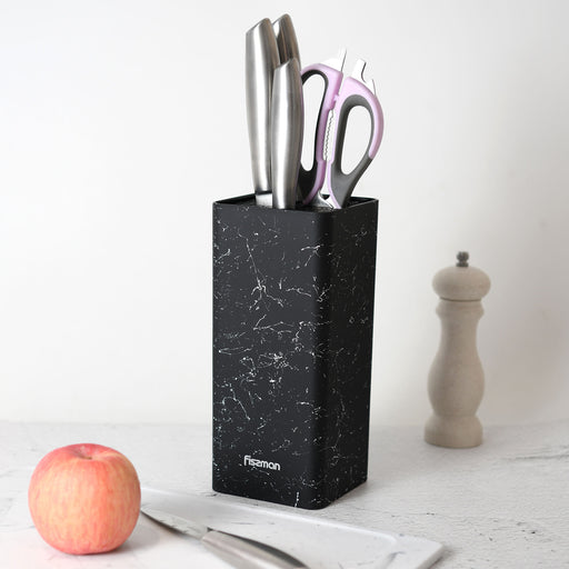 Universal Knife Block Storage 10x10x20cm, Square-Shape Kitchen Knife Stand Organizer