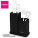 2-in-1 Knife Stand Block with Utensil Organizer