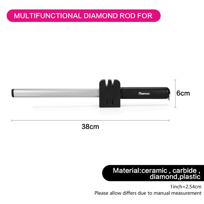 Multifunctional Diamond Rod for Knives Sharpening 38x39x6 cm