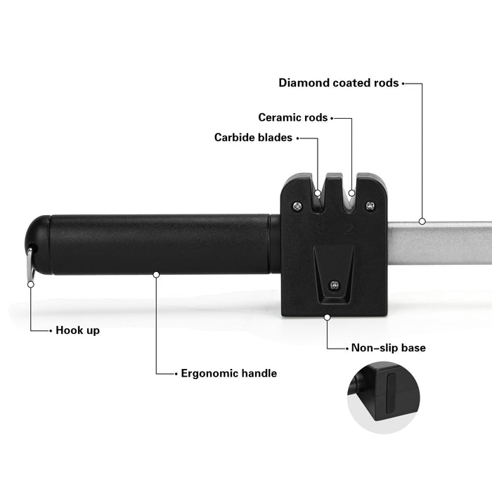 Multifunctional Diamond Rod for Knives Sharpening 38x39x6 cm