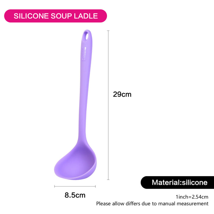 Soup Ladle Iris Series Silicone 29cm Purple