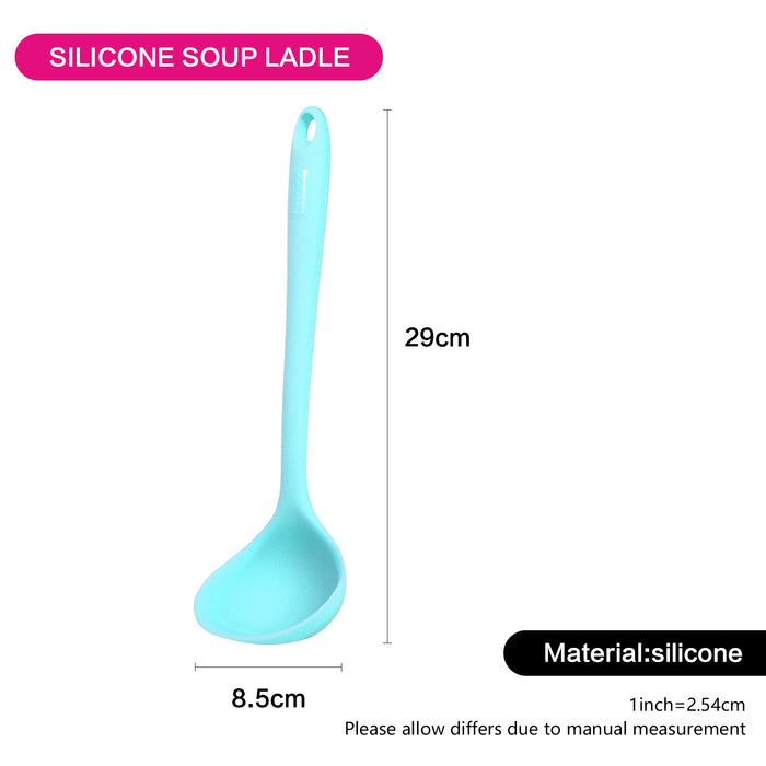 Soup Ladle Iris Series Silicone 29cm Mint Green