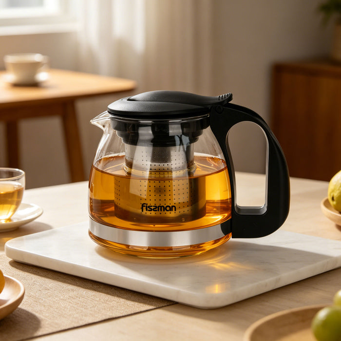 Glass Teapot 700ml with Stainless Steel Infuser