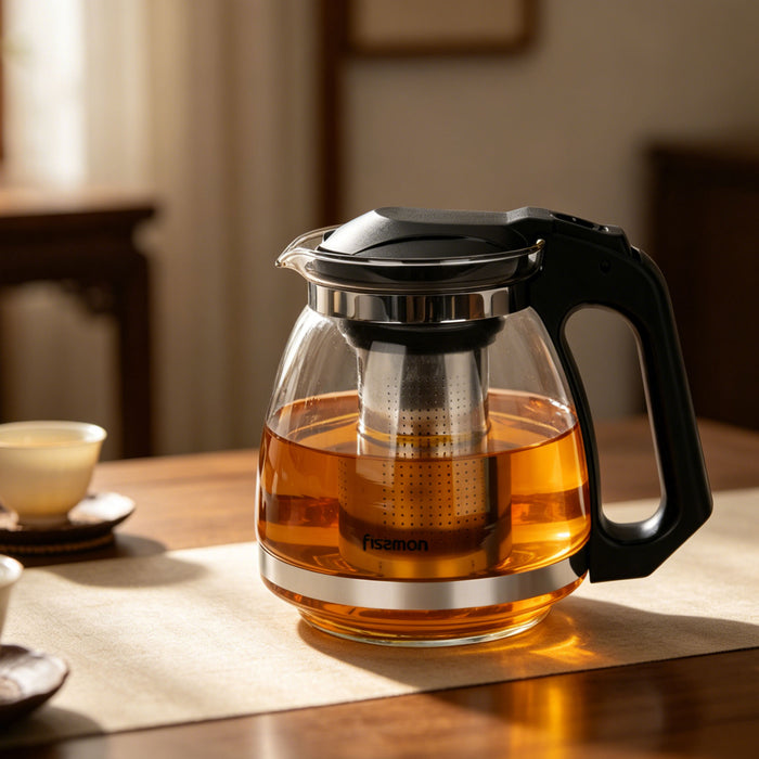 Glass Teapot 1000mL with Stainless Steel Infuser