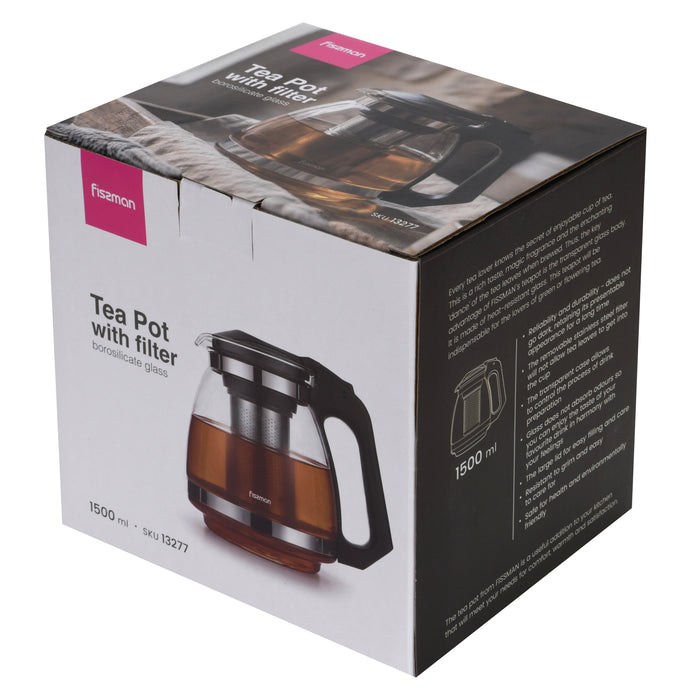 Glass Teapot 1000mL with Stainless Steel Infuser