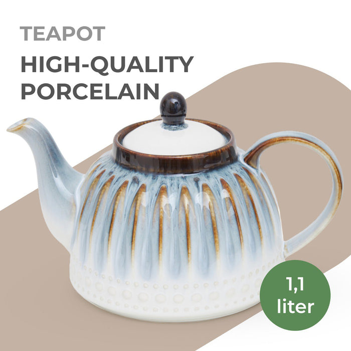 Teapot 1100ml, Porcelain Teapot Galactica Series