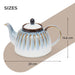 Teapot 1100ml, Porcelain Teapot Galactica Series